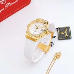 Olym Pianus OP990-45D (Mặt trắng, viền vàng)