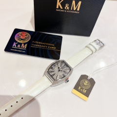 K&M dây da trắng