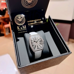 K&M dây da trắng