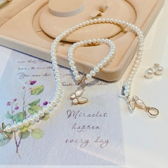 Set Ngọc Trai Chocker NT026 Bướm Vàng