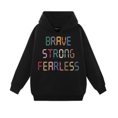 Áo Hoodie dài tay có nón in chữ 4LUCKY - 6111