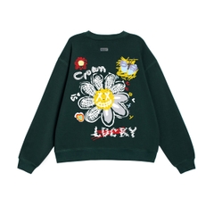 ÁO SWEATER IN HOẠ TIẾT HOA  4LUCKY- 6120