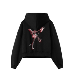 HOODIE BOXY 6143 IN BONE LOVE