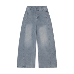QUẦN JEAN WASH PHỐI RÃ TÚI TRÒN - 6234