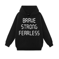 Áo Hoodie dài tay có nón in chữ 4LUCKY - 6111