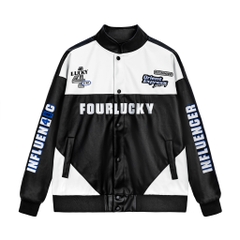 ÁO KHOÁC DA 4LUCKY PHONG CÁCH RACING JACKET