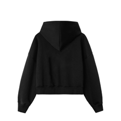 Hoodie Zip Boxy Thêu Đắp 6144