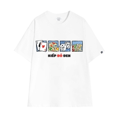 ÁO THUN 4LUCKY KIẾP ĐỎ ĐEN _6081