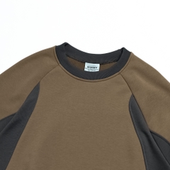 ÁO SWEATER NÂU PHỐI TAY 4LUCKY _ 6146