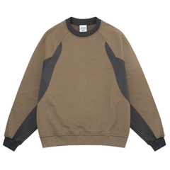 ÁO SWEATER NÂU PHỐI TAY 4LUCKY _ 6146