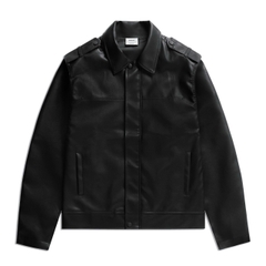 ÁO KHOÁC DA UNISEX DÂY KÉO TAY - 6148