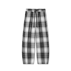 QUẦN DẠ ỐNG RỘNG SỌC CARO UNISEX - 6215
