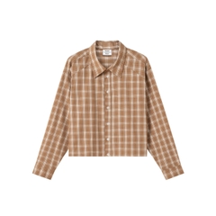 ÁO SƠ MI BOXY FIT PHỐI RÃ VAI UNISEX - 6814