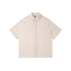 ÁO SƠ MI BOXY FIT XỐP NHĂN UNISEX 6819