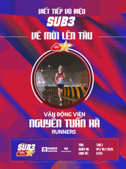 Nguyễn Tuấn Hà – Chiến Binh Bứt Phá Cùng Đoàn Tàu Sub 3 PR SPORT 2026