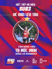 Tạ Đức Vinh – 'Chạy Như Hơi Thở' Và Hành Trình Cùng Đoàn Tàu SUB 3 Chinh Phục Đỉnh Cao Marathon 2026
