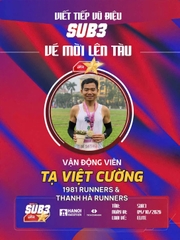 Tạ Việt Cường: Bản Lĩnh Sub 3 Cùng Đoàn Tàu PR SPORT 2026