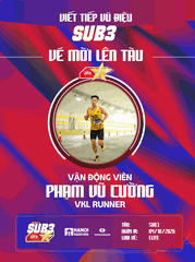 Phạm Vũ Cường – Chiến Binh Vkl Runner Bứt Tốc Cùng Đoàn Tàu Sub 3 – 2026
