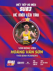 Hoàng Văn Sơn – Chiến Binh Thái Bình Runners Tăng Tốc Cùng Đoàn Tàu Sub 3