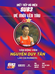 Nguyễn Duy Tân – Sức Bật Vùng Cao Và Hành Trình Bứt Phá Giới Hạn Cùng Đoàn Tàu SUB 3