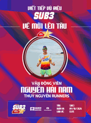 HÀNH TRÌNH CHINH PHỤC CÁC MỤC TIÊU CỦA CHIẾN BINH NGUYỄN HẢI NAM: NGƯỜI GIỮ NHỊP SUB 3 ĐẤT CẢNG