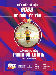 Chân Dung Phạm Vũ Cường: Đôi Chân Thép CLB Vkl Runner Và Tấm Vé Danh Giá Trên Đoàn Tàu SUB 3 – 2026