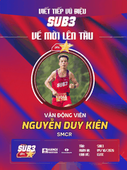Nguyễn Duy Kiên – Chiến Binh SMCR Bứt Phá Mục Tiêu Sub 3 Cùng PR SPORT