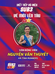 Nguyễn Văn Thuyết & Tấm Vé Đoàn Tàu Sub 3 – 2026: Bản Lĩnh Thủ Lĩnh Hà Tĩnh Runners Và Vũ Điệu Khát Vọng