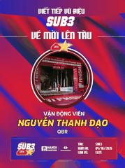 Nguyễn Thanh Đạo – Chiến Binh Qbr Tăng Tốc Chinh Phục Đoàn Tàu Sub 3 – 2026