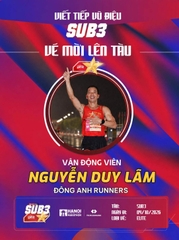 Nguyễn Duy Lâm – Bản Lĩnh Đông Anh Runners Cùng Đoàn Tàu Sub 3 2026