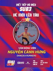Nguyễn Cảnh Hưng & Bản Lĩnh Dangxa Runners: Kỷ Luật Tuyệt Đối Để Thăng Hoa Cùng Đoàn Tàu SUB 3