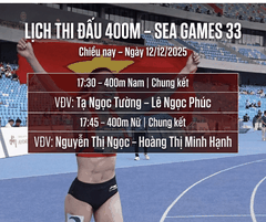 LỊCH THI ĐẤU| 18:15 – CHUNG KẾT 100M RÀO NỮ | SEA GAMES 33