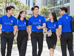 Áo Polo Đồng Phục Công Ty Minh Thành Màu Xanh | PR SPORT