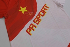 Áo chạy bộ T-Shirt PR SPORT đỏ trắng
