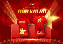 HÀO KHÍ 80 – ÁO CỜ ĐỎ SAO VÀNG |ÁO THỂ THAO PR SPORT!