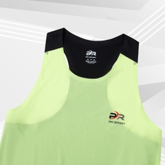Áo chạy bộ Nam Singlet - XANH ĐEN - Ép nhiệt | Áo chạy bộ PR SPORT