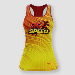 Áo Singlet Chạy Bộ 36 SPEED Thanh Hóa – Thiết Kế Đỏ Vàng Nổi Bật | PR SPORT