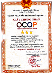 TÔM KHÔ SẤY CÁ CAY THÁI THỦY ( 200g )