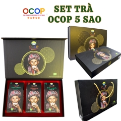 TRÀ SAN TUYẾT CỔ THỤ BỘ QUÀ BIẾU TRÀ OCOP 5 SAO (3 hộp 100g)