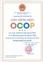 SƯỜN HEO MỘT NẮNG  Y PHÁT ( 2 túi x 500g)