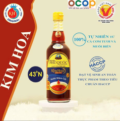 NƯỚC MẮM KIM HOA 43 ĐỘ ĐẠM (520ml)
