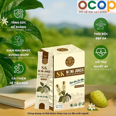 NƯỚC CỐT TRÁI NHÀU NGUYÊN CHẤT SK NONI ( hộp 10 gói x 30 g )