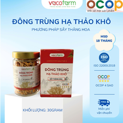ĐÔNG TRÙNG HẠ THẢO SẤY THĂNG HOA LỌ (30gram)