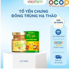 TỔ YẾN CHƯNG ĐÔNG TRÙNG HẠ THẢO (Lọ 70ml)