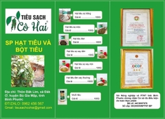 TIÊU SẠCH CÔ HAI - NÔNG SẢN BÌNH PHƯỚC