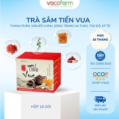 TRÀ SÂM TIẾN VUA, TRÀ TỨ VỊ (Hộp 10 túi)
