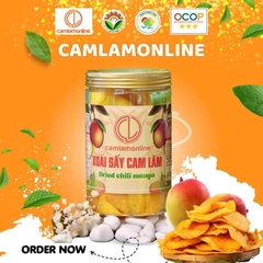 XOÀI SẤY CAM LÂM MUỐI ỚT  (Hũ 300g)