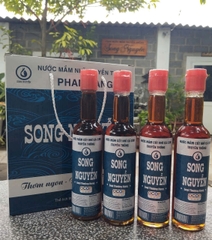 NƯỚC MẮM CỐT NHĨ CÁ CƠM TRUYỀN THỐNG SONG NGUYỄN LOẠI THƯỢNG HẠNG  (Thùng 4 chai x 330ml)