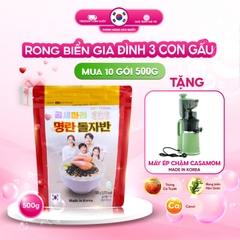 Rong biển Gia Đình 3 Con Gấu - Rong Biển Ăn Liền Cao Cấp Cho Cả Gia Đình - túi 500g