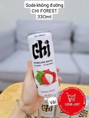 Soda KHÔNG ĐƯỜNG Genki Forest 330ml ( vải)